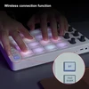 Midi pad valdiklis, būgnų pad mašina, bluetooth usb midi valdiklis su 16 rgb apšvietimo pad'ų, nešiojamas midi valdiklis būgnų pad klaviatūra su 8 priskiriamais mygtukais