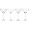 Mikasa Cheers Martini taurės, 290 ml, 4 vnt. rinkinys, krištolo stiklas, sidabrinės, 400 ml, 4 vnt. rinkinys
