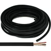 Mikrofono kabelis round 10m juodas - 2x0,34mm² - ofc vidinis laidininkas