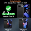 Milomdoi 3 stiklų rinkinys, skirtas Google Pixel 9, grūdintas stiklas su 3 kamerų apsauga, grūdinto stiklo ekrano apsaugos priedai, [tinka pirštų atspaudų skaitytuvui] telefono dėklas