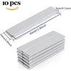 Min ci 10 neodimio magnetų rinkinys, ypač stiprūs dideli stačiakampiai magnetai 60 x 10 x 3 mm, lipnūs magnetai, savaime lipnūs stiprūs magnetai virtuvės spintelėms, stiklui, magnetinei lentai