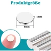 Min ci 8 x 1 mm magnetukai mini strong, 50 mažų plokščių neodimio magnetų pakuotė, apvalūs magnetai, pirkti stiprius magnetus magnetinei lentai, skelbimų lentai