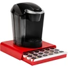 Mind Reader 'hero' stalčius 36 Dolce Gusto / Keurig K-cup/ Verismo / Cbtl kapsulėms, raudonas kavos kapsulių laikymo stalčius