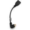Mini Hdmi kampinis adapteris į Hdmi laidas, 16 cm