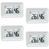 Mini higrometras vidaus skaitmeninis termometras - 4 vnt. pakuotė, drėgmės matuoklis vidaus lcd skaitmeninis termometras higrometras kūdikių kambariui, vyresnio amžiaus kambariui, darbo kambariui, vyno rūsiui ir t.t.