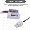 Mini infraraudonųjų spindulių judesio jutiklis, veikimo nuotolis 6 m/360°, pir montuojamas judesio jutiklis ip42 220 v, mažo dizaino jutiklis su prieblandos jutikliu, apšvietimo laikas reguliuojamas montavimui patalpose/lauke, baltas, 2 vnt.