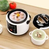 Mini Ryžiųquick cooker, 2 l mažas kelioninis Ryžiųquick cooker 12 V automobiliui su vidiniu puodu, Garųquick cooker krepšeliu, Nelimpantisquick cooker skirtas sriubai, košei ir ryžiams