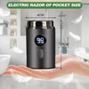 Mini skustuvas vyrams Electric 2025 Portable Mini Shaver Electric Mini Shaver vyrams su Led ekranu Atsparus vandeniui Wet and Dry Shaver Deep Cleaning Shaver dovana vyrams