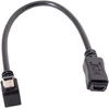 Mini Usb 5p 90° kampu įstrižas prailginimo laidas, 20 cm