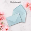 Mini vokai – 5,2 x 7,6 cm – su drėgnu uždarymu gėlių sveikinimams, atvirukams, pakabukams ir piniginėms dovanoms, Farbenfroh by Gustav Neuser