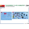 Miniart rinkinys 48018 Thunderbolt P-47d Bubble Top su pagrindiniais priedais, didelis rinkinys