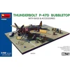 Miniart rinkinys 48018 Thunderbolt P-47d Bubble Top su pagrindiniais priedais, didelis rinkinys
