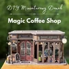 Miniatiūrinis "pasidaryk pats" namelis - Magic Coffee Shop | Book Nook | Rolife 3d dėlionė