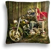Minky pagalvė motor 09 raudonkepuraitė ir vilkas 50x50