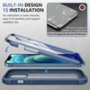 Miracase 360° dėklas, suderinamas su iphone 12/12 pro (6,1 colio), viso korpuso apsauginis dėklas su įmontuota stiklo ekrano apsauga, mobiliojo telefono dėklas, atsparus smūgiams, mėlynas