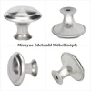 Misuyue 10 vnt. spintelių rankenėlių rinkinys, sidabrinės, baldų rankenėlės, nerūdijančio plieno, stalčių rankenėlės, 27 mm durelių rankenėlės virtuvės spintelėms, drabužių spintai, komodos rankenėlės