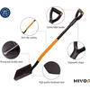 Grandininis pjūklas Mivos ergonomiškas smailus kastuvas iš anglinio plieno - 124 cm - sodininko kastuvas su grūdintu smailu ašmeniu ir d formos rankena - kapų kastuvas kietam akmenuotam dirvožemiui - pagaminta eu