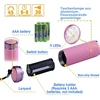 Mizikuu Mini Led žibintuvėlis, 6 vienetai aliumininis vaikiškas žibintuvėlis itin ryškus vandeniui atsparus su virvele mažos dovanėlės vaikų gimtadienio vakarėliui stovyklavimui žygiams ekstremalioms situacijoms