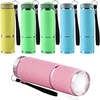 Mizikuu Mini Led žibintuvėlis, 6 vienetai aliumininis vaikiškas žibintuvėlis itin ryškus vandeniui atsparus su virvele mažos dovanėlės vaikų gimtadienio vakarėliui stovyklavimui žygiams ekstremalioms situacijoms