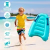 Mizikuu pripučiamas bodyboard'as, bodyboard'as, pripučiama plaukimo lenta su rankenomis, pripučiamas plaukimo ratas baseinui, banglentė, banglentė vaikams paplūdimiui, banglenčių sportui, baseinui, plaukiojimui, vasarai, vandens sportui, mėlyna
