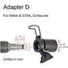 Black & Decker M&m Smartek aukšto slėgio adapteris žarnos kištukui/keitikliui, skirtas slėginiams plovikliams, suderinamas su Karcher, Juodas & Decker, Nilfisk, Stihl G1/4 colio arba su M22 Ig (d variantas, skirtas Nilfisk & M22 Ag)