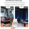 Mmwave žmogaus buvimo jutiklis, zigbee milimetrinių bangų radaro aptikimo jutiklis, reikalingas tuya hub, palaiko home assistant zigbee2mqtt