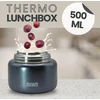 Mnam termosas maistui, izoliuotas konteineris su šaukštu, nerūdijančio plieno šildomasis konteineris, maisto konteineris, termosas, termopuodelis, termosas pietums (titano pilka, 500 ml)