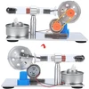 Modelis karšto oro stirlingo variklis, stirlingo variklio modelis, fizikos mokslo laboratorijos mokymo priemonė su nerūdijančio plieno konstrukcija draugams ir šeimai