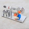 Modelis karšto oro stirlingo variklis, stirlingo variklio modelis, fizikos mokslo laboratorijos mokymo priemonė su nerūdijančio plieno konstrukcija draugams ir šeimai