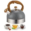 Modernus marmurinis virdulys su švilpuku dujinei indukcinei viryklei 2,5 l Elitehoff 5151