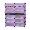 Modulinė plastikinė spinta batams, aksesuarams, 12 lentynų, violetinis organizeris