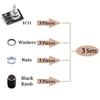 Automagnetola Modulinis sukamasis kodavimo įrenginys, 3 sukamųjų kodavimo įrenginių pakuotė, Deer Encoder, sukamasis kodavimo įrenginys, 360 laipsnių sukamasis kodavimo jungiklis su mygtuku, skirtas automobilių elektronikos multimedijos garso sistemoms