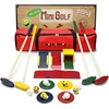 Moji workshop medinis golfo rinkinys vaikams – kokybiškas crazy golf ir mini golfo rinkinys – mediniai žaislai žaidimams patalpose, lauke ir sode