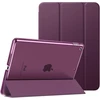 Moko apsauginis dėklas, suderinamas su nauju ipad 9-osios/8-osios/7-osios kartos (2021/2020/2019), planšetinio kompiuterio dėklas su stovu, matinis galinis dangtelis, automatinio miego/pabudimo funkcija, skirtas ipad 10,2 colio, tamsiai violetinis