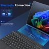 Moko ispanų jutiklinės dalies bluetooth klaviatūra, skirta 13 colių microsoft surface pro 11/ pro 10/ pro 9/ pro 8/ pro x, qwerty išdėstymo plona belaidė tipo dangtelio klaviatūra su rašiklio laikikliu (be įkrovimo), pilka