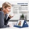Moko tabletės pagalvėlės stovas, velvetinis laikiklis iki 11 colių planšetėms, laikiklis el. skaityklėms, suderinamas su Ipad Air 5 10.9/air3, Ipad 10.2 2022, Ipad Pro 11/10.5/9.7, Mini 5, Galaxy Tab S9/s9+/s6/s7, navy