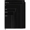 Moleskine savaitinis planuotojas, vertikalus savaitinis planuotojas 12 mėnesių 2025 metams, kietas viršelis ir elastinė juostelė, juoda spalva, didelis formatas 13 x 21 cm