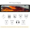 Monitorius Waveshare 11.9 colių ips capacitive jutiklinis valdymo skydelis ekranas, suderinamas su raspberry pi 4b/3b+/3a+ 320×1480 rezoliucijos dsi sąsajos lcd