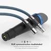Stiprintuvas Monosaudio aukštos klasės xlr kabelis 1 m sidabruotas mikrofono kabelis su jungtimis iš tėčio į mamą, 3 kontaktų hifi subalansuotas kabelis mikrofonui, stiprintuvui, mikšeriui, garsiakalbiui (x405xr1801-1.0m)