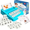 Montessori kortelių žaislas, mokymasis skaityti, Jinxful žaislas vaikams nuo 3 4 5 6 7 8 metų berniukams ir mergaitėms, lavinamieji žaidimai su raidėmis nuo 3-8 metų, įgūdžiai, skaitymas