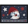 Moonworks® Durų kilimėlis Kalėdų nykštukas Svorinis Žiemos motyvas Žvaigždės Gnomai Nykštukai Neslystantis ir Plaunamas Juodas 60 x 40 cm