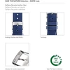Morellato Save The Nature Collection Zante Mod vyriškas laikrodžio dirželis iš perdirbtos odos pluošto A01x5393d16, mėlynas, apyrankė