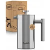 Virdulys Morgenheld French Press 600 ml sidabrinis nerūdijančio plieno užplikymo indas
