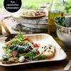 Moritz & Moritz 25x vienkartinės lėkštės iš palmių lapų - kvadratinės vienkartinės lėkštės 25x25 cm - biologiškai skaidžios kompostuojamos ekologiškos vienkartinės lėkštės - kaip bambukinės lėkštės, medinės lėkštės, popierinės lėkštės