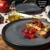 Moritz & Moritz Solid 4 x lėkštės 26 cm – akmens masės lėkščių rinkinys – indų rinkinys patiekimui