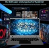 Morostron 14.1 colio nešiojamas kompiuteris, celeron keturių branduolių iki 2.2ghz, 4gb ram ir 192gb ssd, w11 nešiojamas kompiuteris su fhd ips, plonas ir lengvas nešiojamasis kompiuteris, skirtas darbui ir mokslams, pilkas, wps