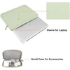 Mosiso nešiojamojo kompiuterio dėklas 13,3 colio, 13–13,3 colio nešiojamojo kompiuterio dėklas, suderinamas su Macbook Air/pro 13/pro 14 colių M4 M3 M2 M1, Hp Dell Asus Lenovo nešiojamuoju kompiuteriu, neopreno įmautė su mažu dėklu, šalavijų žalia
