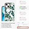 Mosnovo dėklas, skirtas iphone 13 - skaidrus, plonas, smūgiams atsparus tpu+pc telefono dėklas, [2 metrų kritimo apsauga/apsauga nuo lupimosi] - eucalyptus