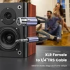 Moswag 6.35mm Trs į Xlr Moteriškas Mikrofono Kabelis 1m