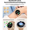 Moteriškas išmanusis laikrodis su 1,39 colių jutikliniu ekranu ir bluetooth skambučiais, laikrodis moterims ir vyrams su daugiau nei 140 sporto režimų, spo2 širdies ritmo monitoriumi, miego monitoriumi, pedometru, skirtas android ir ios